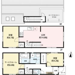 間取り図（建物価格：1,340万円、建物面積：76.59㎡）間取