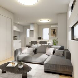 LDイメージ（※実際の完成建物とは色等が異なる場合がございます。※家具等は販売価格に含まれません。）居間